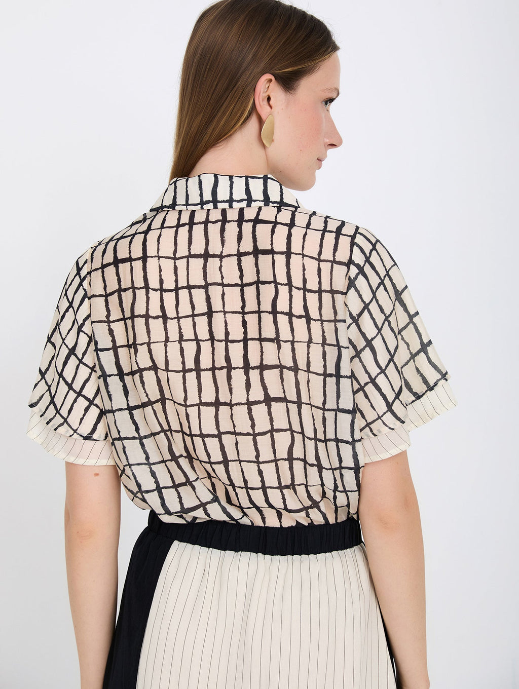 Camisa Cuadros Negra SKATIE