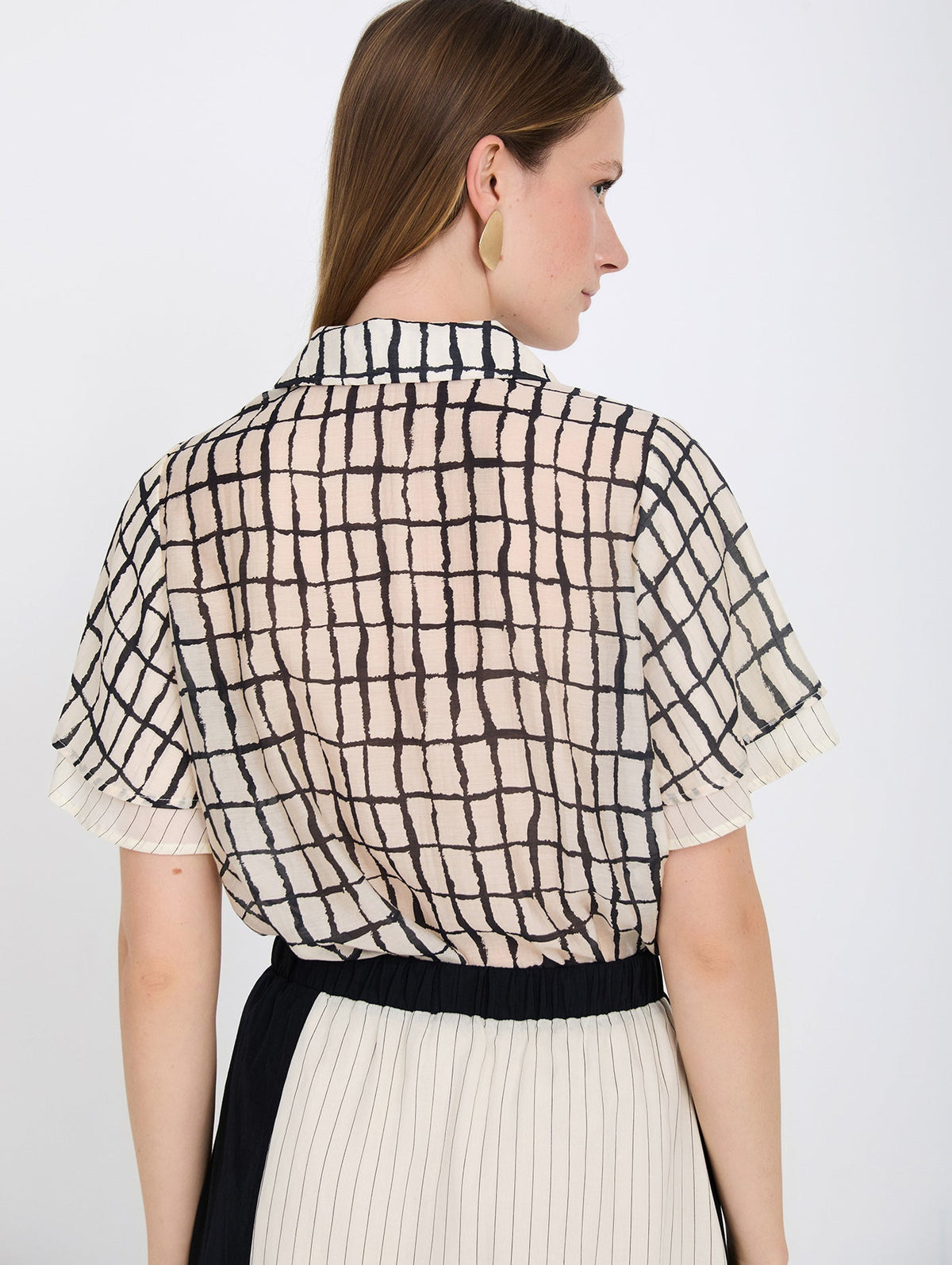Camisa Cuadros Negra SKATIE